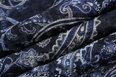 Camisa Casual de Manga Corta con Estampado Paisley para Hombre - Image 20
