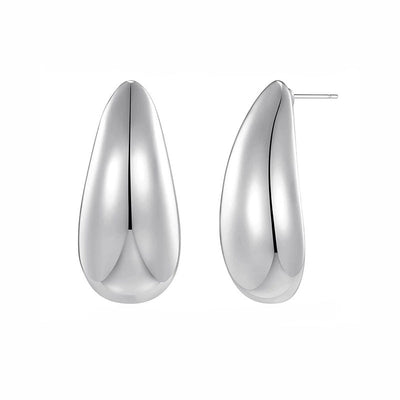 Aretes de Lujo Minimalista con Gota de Metal - Image 31