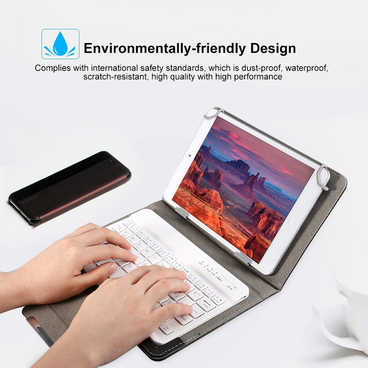 Funda Protectora Bluetooth con Teclado Plano - Image 14