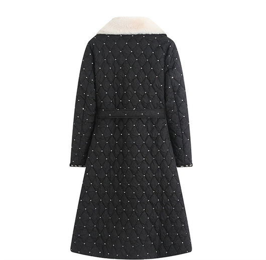 Chaqueta Acolchada Mujer con Cinturón Doble Capa Premium - Image 18