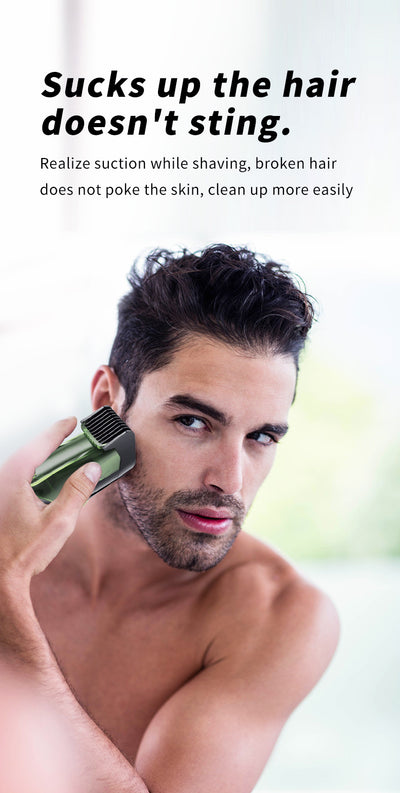 Rechargeable black and blue hair clipper kit with two guide combs, cleaning brush, USB cable, and black storage pouch. - Image 29