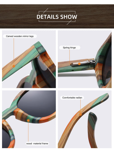 Gafas de Sol Polarizadas de Bambú - Image 12