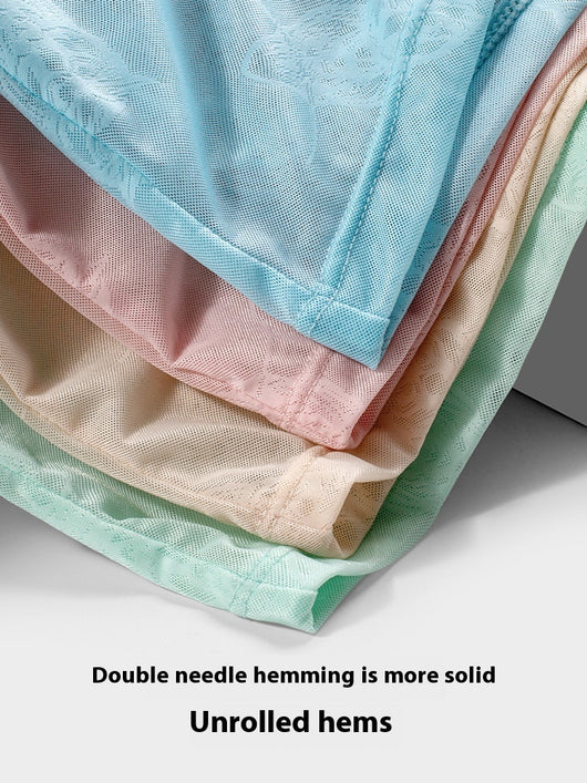 Bóxers Ultradelgados de Malla Transpirable Ice Silk Verano - Image 22