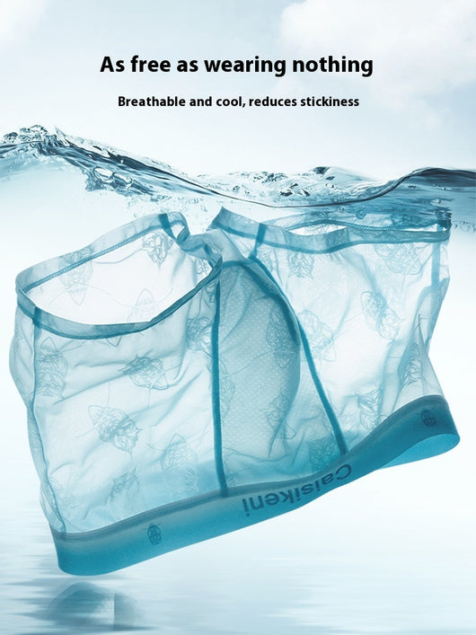 Bóxers Ultradelgados de Malla Transpirable Ice Silk Verano - Image 33