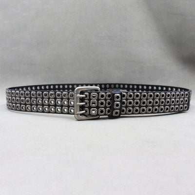 Cinturón de Cuero Genuino para Hombre con Remaches y Detalles Punk - Image 10