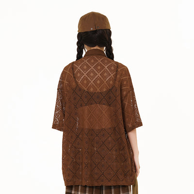 Blusa Calada de Manga Corta en Crochet - Image 14