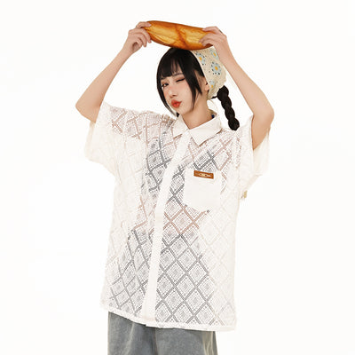 Blusa Calada de Manga Corta en Crochet - Image 17