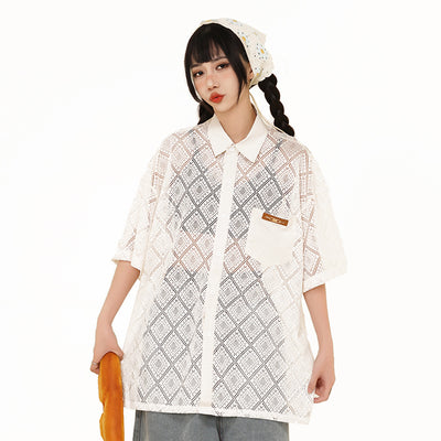 Blusa Calada de Manga Corta en Crochet - Image 22