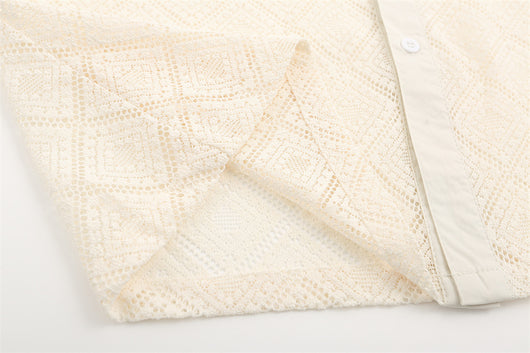 Blusa Calada de Manga Corta en Crochet - Image 25