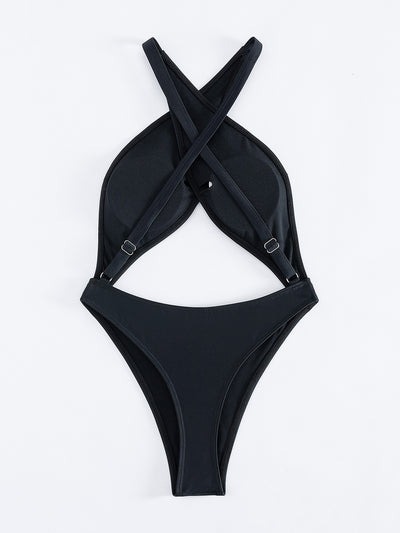 Bikini Enterizo Ajustado Cuello Alto para Mujer - Image 16
