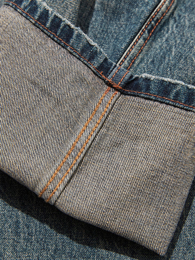 Jeans Anchos de Largo Completo Splash Ink para Hombre - Image 41