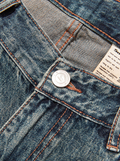 Jeans Anchos de Largo Completo Splash Ink para Hombre - Image 45