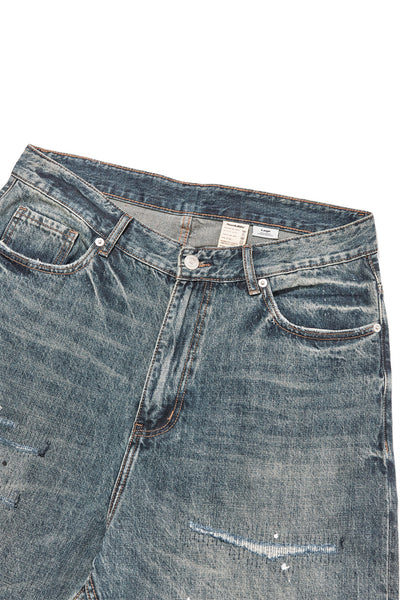 Jeans Anchos de Largo Completo Splash Ink para Hombre - Image 56