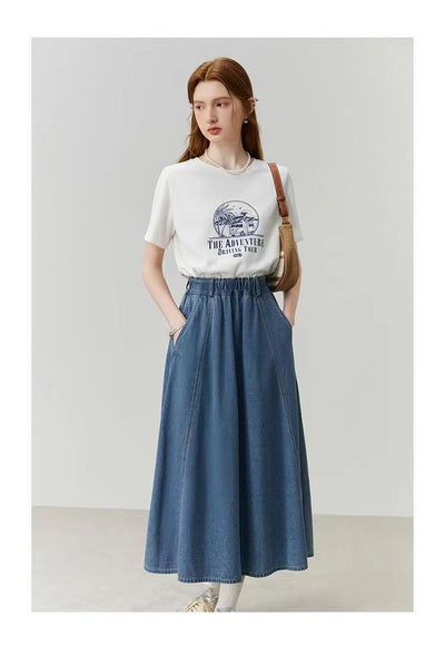 Blusa Estampada de Hombros Anchos y Manga Corta - Image 18