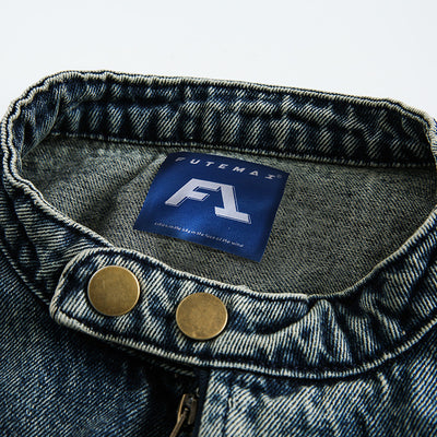 Chaqueta Denim Retro con Bordados para Hombre - Image 21