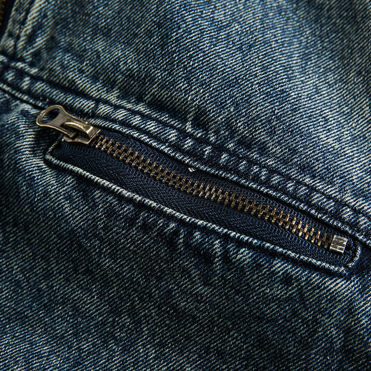 Chaqueta Denim Retro con Bordados para Hombre - Image 22