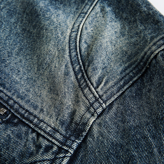 Chaqueta Denim Retro con Bordados para Hombre - Image 27