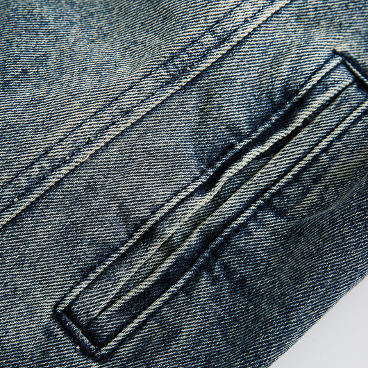 Chaqueta Denim Retro con Bordados para Hombre - Image 28