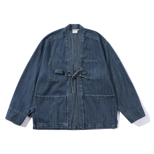 Chaqueta Denim Retro Estilo Chino para Hombre - Image 21