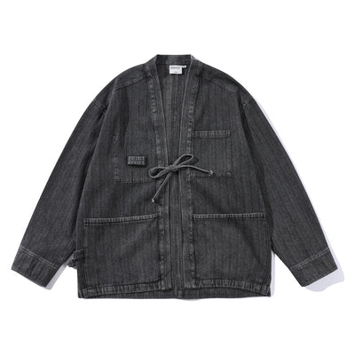 Chaqueta Denim Retro Estilo Chino para Hombre - Image 26