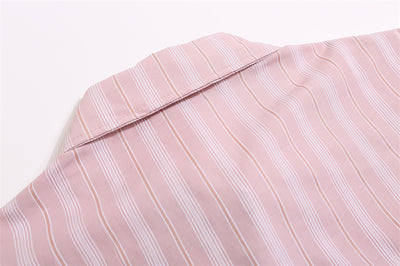 Camisa de Manga Corta con Parches de Contraste Asimétrico - Image 11