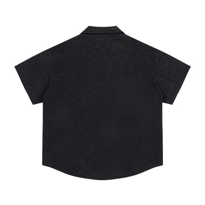 Camisa de Manga Corta con Textura Plisada - Image 8