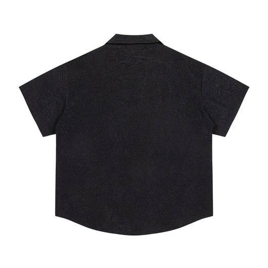 Camisa de Manga Corta con Textura Plisada - Image 8