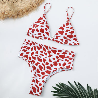 Bikini Estampado de Talle Alto Sexy - Image 12