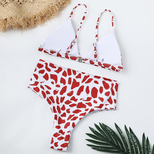Bikini Estampado de Talle Alto Sexy - Image 13