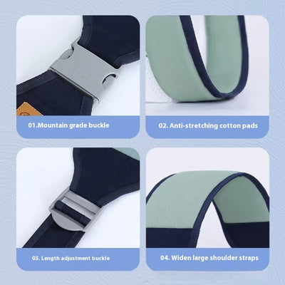 Mochila Portabebé Ergonómica de Doble Ajuste con Soporte Lumbar - Image 20