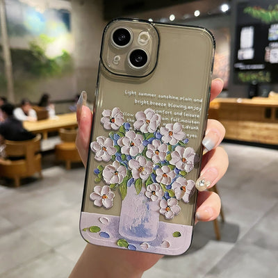 Funda Protectora Transparente Floral para Celular - Image 15