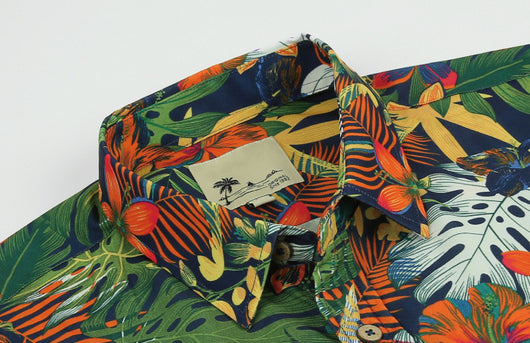Camisa Hawaiana Estampada con Solapa para Hombre - Image 15