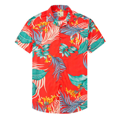 Camisa Hawaiana Estampada con Solapa para Hombre - Image 19