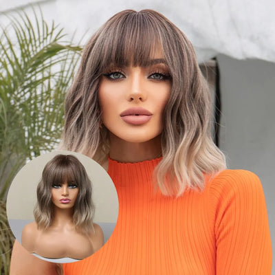 Peluca Corta Degradada Rizos Estilo Europeo y Americano para Mujer - Image 11