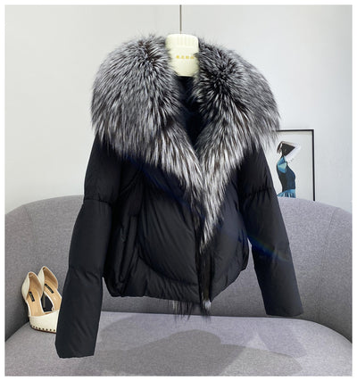 Chaqueta Corta de Plumón de Pato Blanco Premium - Image 28
