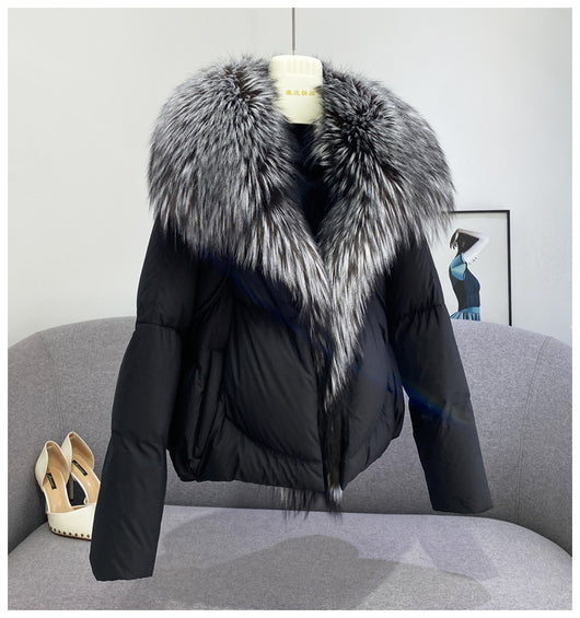 Chaqueta Corta de Plumón de Pato Blanco Premium - Image 28