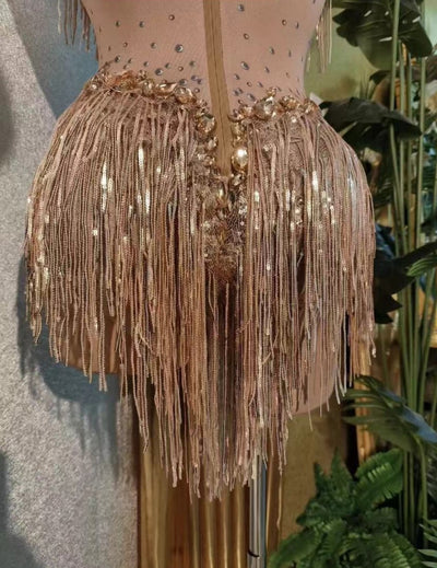 Medias Elegantes con Lentejuelas, Borlas y Cristales Brillantes - Image 31