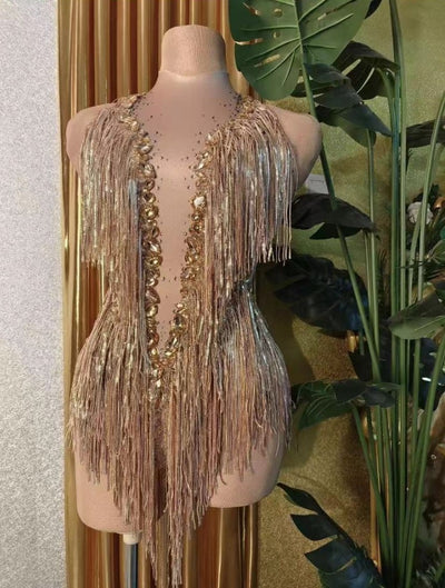 Medias Elegantes con Lentejuelas, Borlas y Cristales Brillantes - Image 33