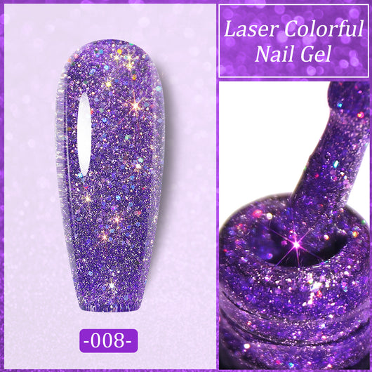 Esmalte de Uñas UV Láser con Lentejuelas Diamante Brillante - Image 17