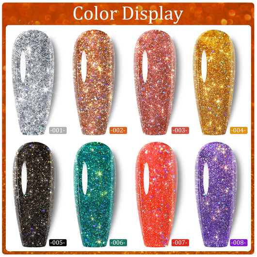 Esmalte de Uñas UV Láser con Lentejuelas Diamante Brillante - Image 18