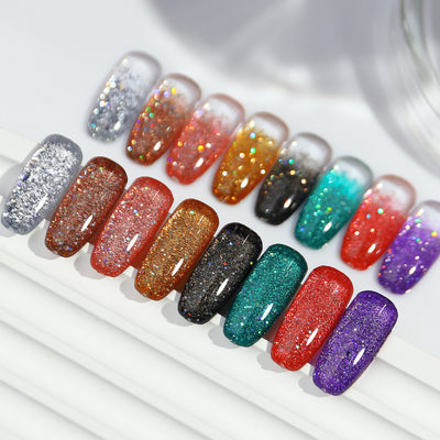 Esmalte de Uñas UV Láser con Lentejuelas Diamante Brillante - Image 19