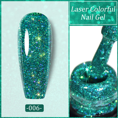 Esmalte de Uñas UV Láser con Lentejuelas Diamante Brillante - Image 27