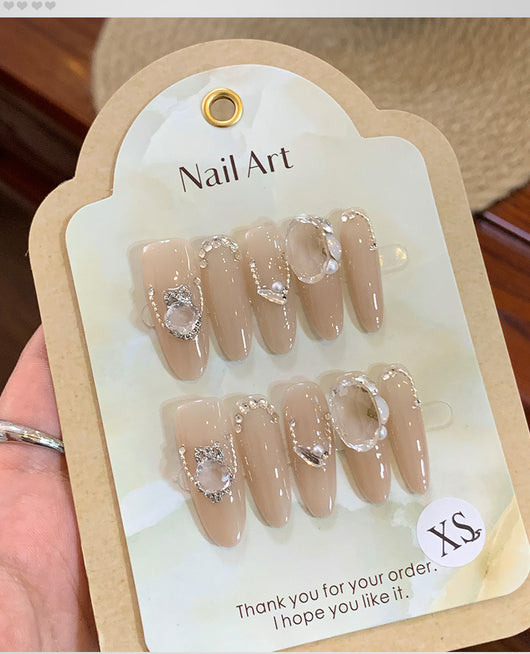 Uñas Postizas Desmontables Blancas para Otoño e Invierno - Image 20