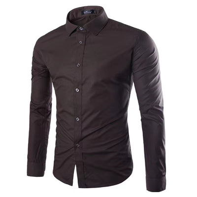 Camisa Polo de Manga Larga sin Planchado para Hombre - Image 12
