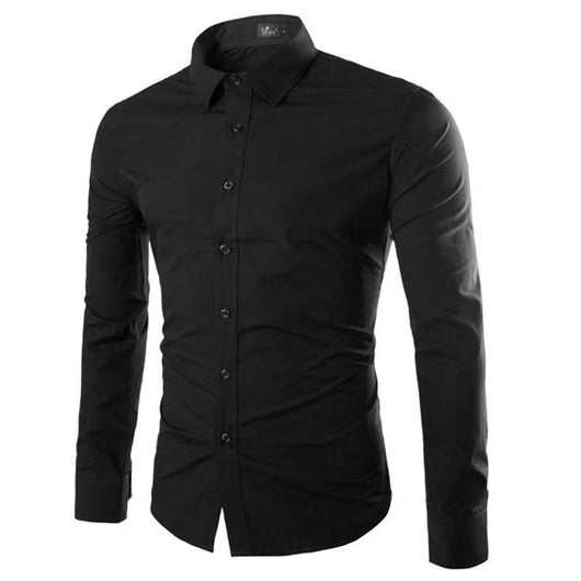 Camisa Polo Casual sin Planchado con Mangas Largas para Hombre - Image 36