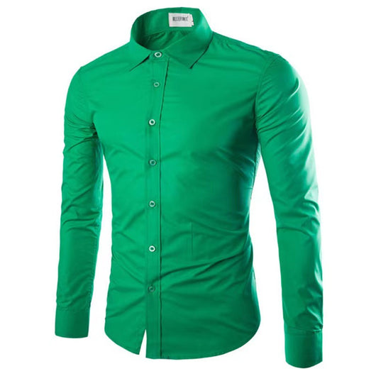 Camisa Polo de Manga Larga sin Planchado para Hombre - Image 34