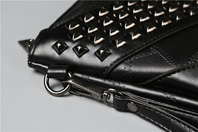 Guante de Cuero Suave con Calavera Remachada - Image 37