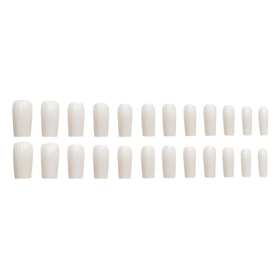 Uñas Postizas Rectangulares Beige - Image 10
