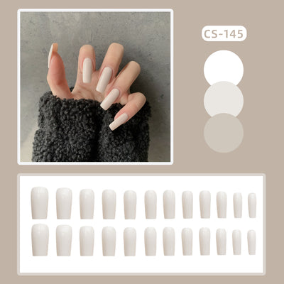 Uñas Postizas Rectangulares Beige - Image 11