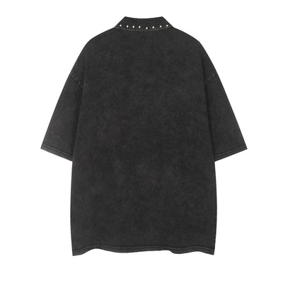 Polo Lavado y Desgastado para Hombre - Comodidad de Verano - Image 16